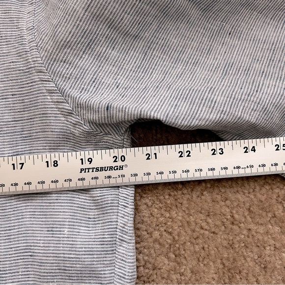 Abercrombie & Fitch Linen Long Sleeve Button Down Shirt - Picture 6 of 7